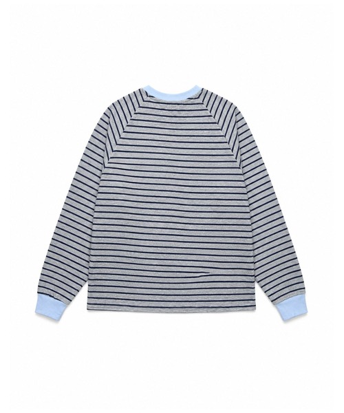 HOOK(フック)の「HOOK for girls ナンバーロゴ ボーダー Vネック オーバーサイズロンT(Tシャツ/カットソー・レディース・グレー・FREE)」の20枚目の写真