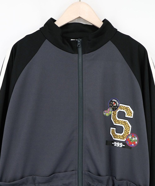 ScoLar(スカラー)の「ScoLar(スカラー) レオパードロゴ 配色ジャージワンピ(ワンピース・レディース・チャコールグレー/ブラック/ベージュ・MEDIUM)」の21枚目の写真