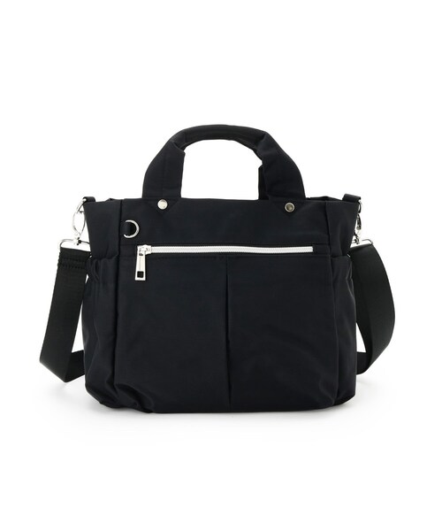 SHOO・LA・RUE(シューラルー)の「【撥水/2WAY】9ポケットトートバッグ(トートバッグ・レディース・ベージュ/ブラック/ライトパープル・00)」の14枚目の写真