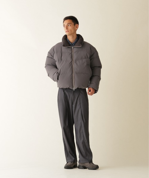 BEAVER（ビーバー）の「B omnivore / ビーオムニボー　3LAYER STAND BLOUSON 3レイヤースタンドブルゾン（ダウンジャケット/コート・メンズ・ブラック/チャコールグレー/カーキ・L/M）」の9枚目の写真