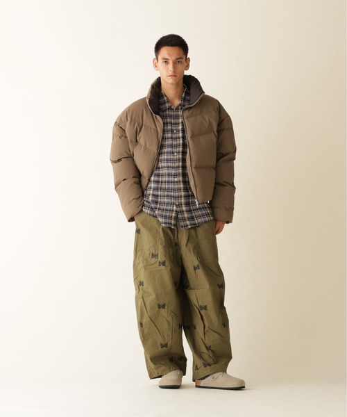 BEAVER（ビーバー）の「B omnivore / ビーオムニボー　3LAYER STAND BLOUSON 3レイヤースタンドブルゾン（ダウンジャケット/コート・メンズ・ブラック/チャコールグレー/カーキ・L/M）」の12枚目の写真