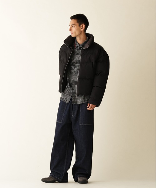 BEAVER（ビーバー）の「B omnivore / ビーオムニボー　3LAYER STAND BLOUSON 3レイヤースタンドブルゾン（ダウンジャケット/コート・メンズ・ブラック/チャコールグレー/カーキ・L/M）」の7枚目の写真