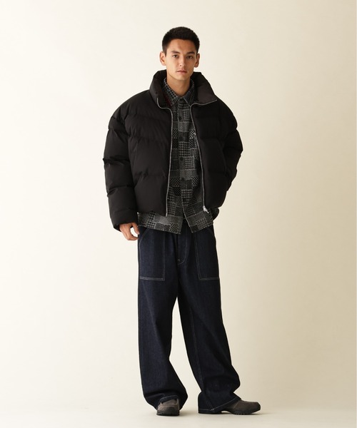 BEAVER（ビーバー）の「B omnivore / ビーオムニボー　3LAYER STAND BLOUSON 3レイヤースタンドブルゾン（ダウンジャケット/コート・メンズ・ブラック/チャコールグレー/カーキ・L/M）」の8枚目の写真