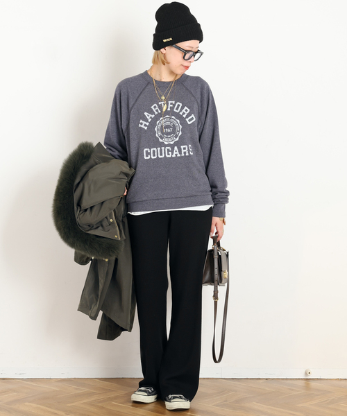 AP STUDIO(エーピーストゥディオ)の「college print sweat Pullover(スウェット・レディース・ブルー・FREE)」の19枚目の写真
