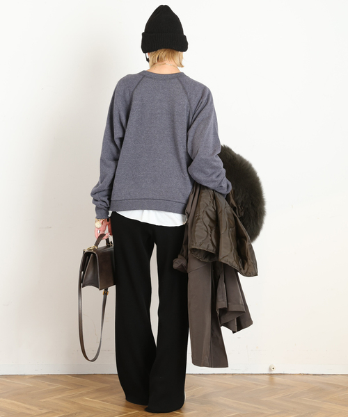 AP STUDIO(エーピーストゥディオ)の「college print sweat Pullover(スウェット・レディース・ブルー・FREE)」の9枚目の写真