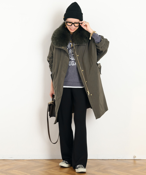 AP STUDIO(エーピーストゥディオ)の「college print sweat Pullover(スウェット・レディース・ブルー・FREE)」の10枚目の写真