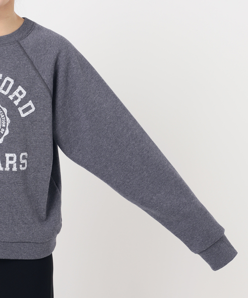 AP STUDIO(エーピーストゥディオ)の「college print sweat Pullover(スウェット・レディース・ブルー・FREE)」の3枚目の写真