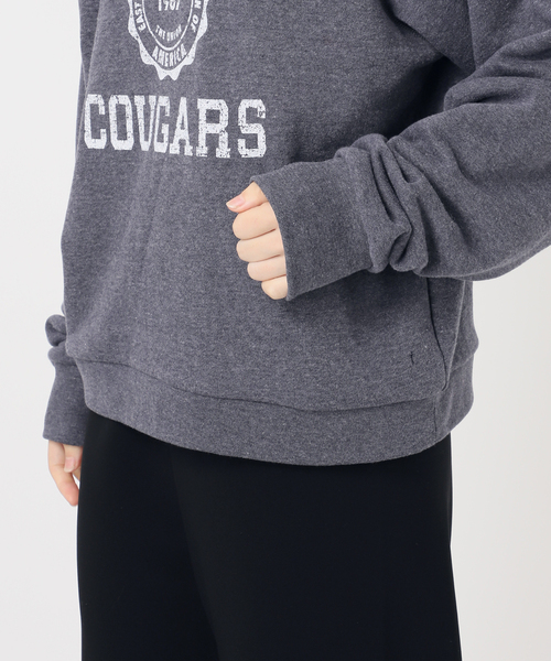 AP STUDIO(エーピーストゥディオ)の「college print sweat Pullover(スウェット・レディース・ブルー・FREE)」の4枚目の写真