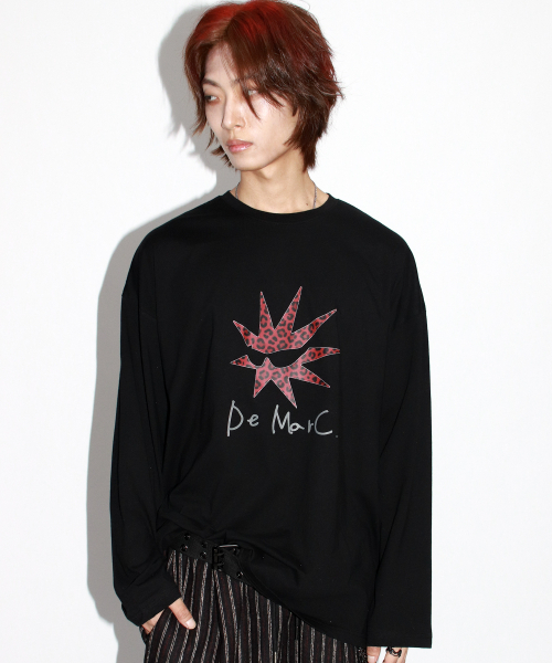DEMARC(ドゥマーク)の「M Bomb-star グラフィック長袖Tシャツ - ブラック(Tシャツ/カットソー・メンズ・その他・MEDIUM/LARGE)」の6枚目の写真