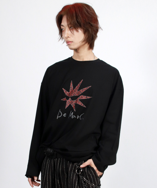 DEMARC(ドゥマーク)の「M Bomb-star グラフィック長袖Tシャツ - ブラック(Tシャツ/カットソー・メンズ・その他・MEDIUM/LARGE)」の7枚目の写真