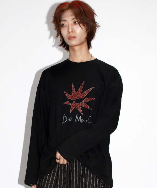 DEMARC(ドゥマーク)の「M Bomb-star グラフィック長袖Tシャツ - ブラック(Tシャツ/カットソー・メンズ・その他・MEDIUM/LARGE)」の8枚目の写真
