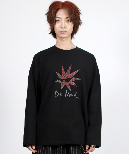 DEMARC(ドゥマーク)の「M Bomb-star グラフィック長袖Tシャツ - ブラック(Tシャツ/カットソー・メンズ・その他・MEDIUM/LARGE)」の11枚目の写真