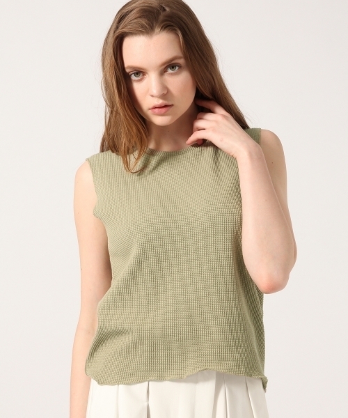 HARE（ハレ）の「ワッフルプルオーバー(HARE)（Tシャツ/カットソー・レディース・オフホワイト/ベージュ/カーキ・FREE）」の3枚目の写真