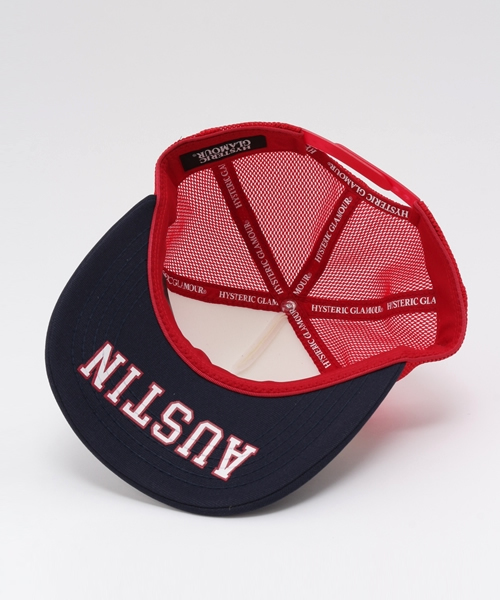 HYSTERIC GLAMOUR(ヒステリックグラマー)の「AUSTIN メッシュキャップ(キャップ・メンズ・レッド・FREE)」の4枚目の写真