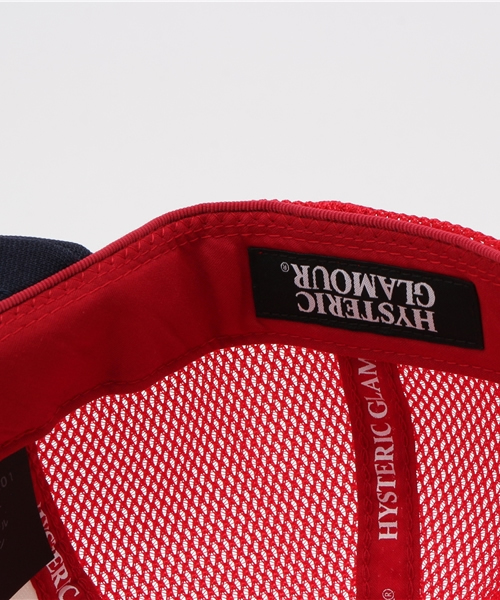 HYSTERIC GLAMOUR(ヒステリックグラマー)の「AUSTIN メッシュキャップ(キャップ・メンズ・レッド・FREE)」の8枚目の写真