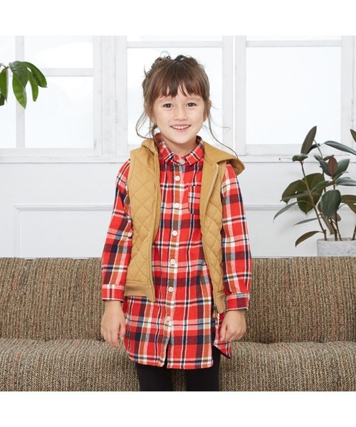 apres les cours（アプレレクール）の「シャツワンピース（ワンピース・キッズ・レッド/イエロー・100/120/110/130/140/90/80）」の12枚目の写真