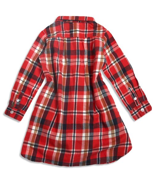 apres les cours（アプレレクール）の「シャツワンピース（ワンピース・キッズ・レッド/イエロー・100/120/110/130/140/90/80）」の5枚目の写真