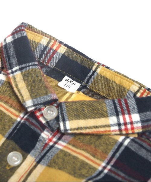 apres les cours（アプレレクール）の「シャツワンピース（ワンピース・キッズ・レッド/イエロー・100/120/110/130/140/90/80）」の7枚目の写真