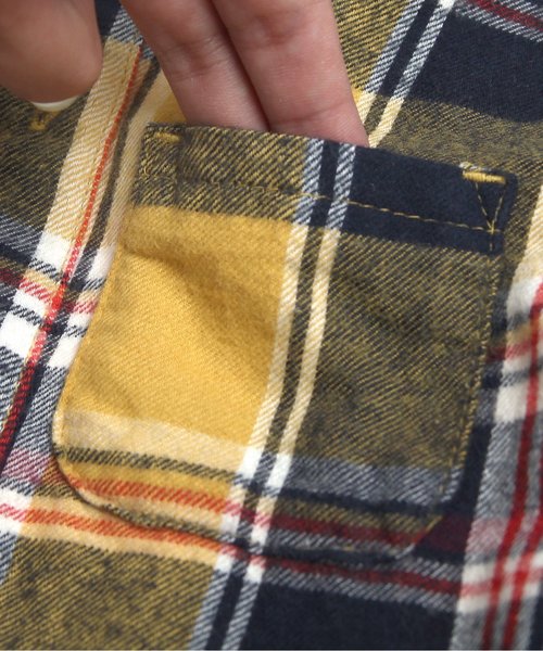 apres les cours（アプレレクール）の「シャツワンピース（ワンピース・キッズ・レッド/イエロー・100/120/110/130/140/90/80）」の8枚目の写真