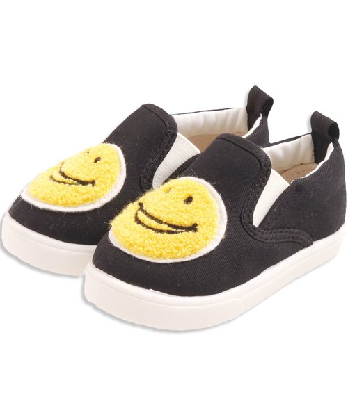 BREEZE（ブリーズ）の「FOスマイルサガラスリッポン（ベビー）（スリッポン・キッズ・ピンク/レインボー/ブラック/イエロー・14/15 /13/14.5/13.5）」の2枚目の写真