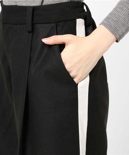 PUNYUS（プニュズ）の「サイドラインパンツ（その他パンツ・レディース・グレー/ブラック・3/4/2/1）」の8枚目の写真