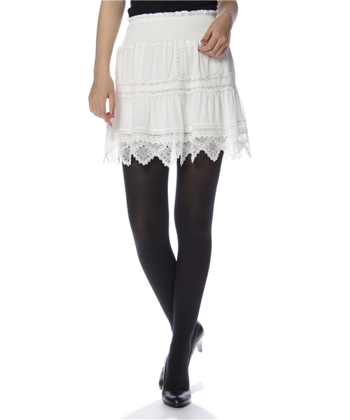 Jewel Changes（ジュエルチェンジズ）の「JCRP ローン レース シャーリング スカート（スカート・レディース・オフホワイト/ナチュラル・フリー）」の3枚目の写真