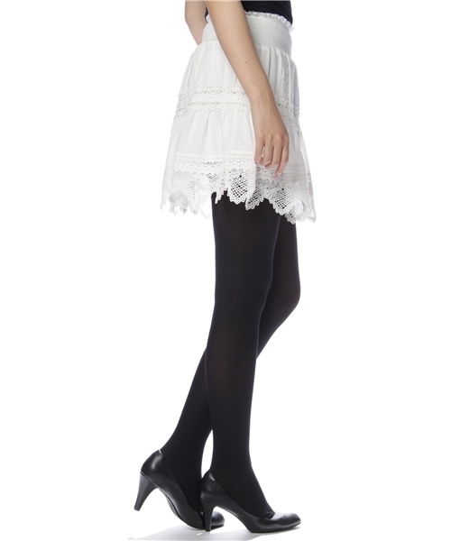 Jewel Changes（ジュエルチェンジズ）の「JCRP ローン レース シャーリング スカート（スカート・レディース・オフホワイト/ナチュラル・フリー）」の4枚目の写真