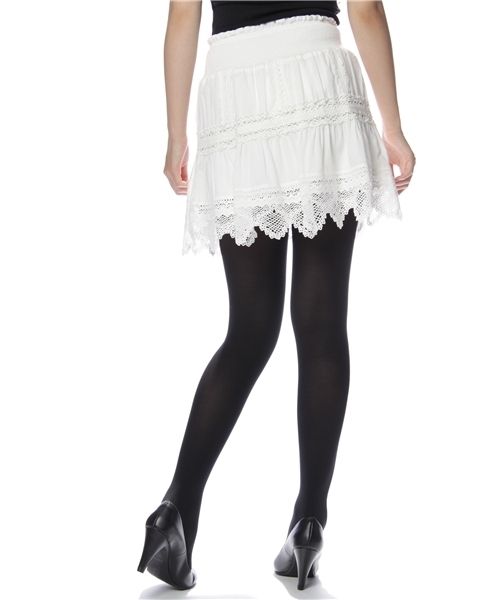 Jewel Changes（ジュエルチェンジズ）の「JCRP ローン レース シャーリング スカート（スカート・レディース・オフホワイト/ナチュラル・フリー）」の5枚目の写真