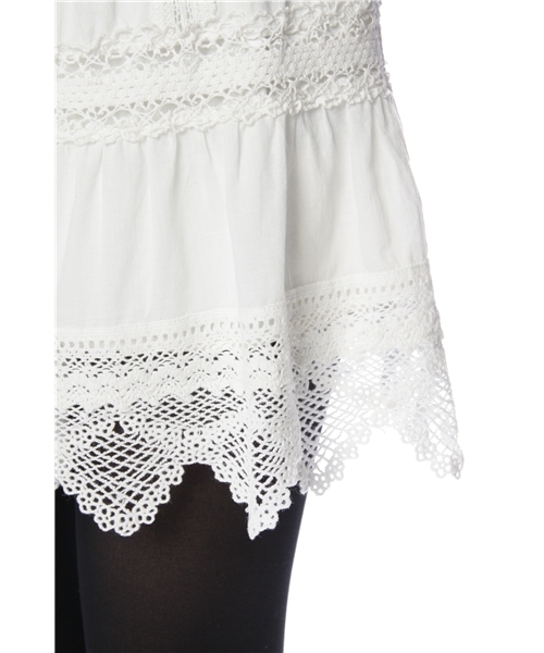 Jewel Changes（ジュエルチェンジズ）の「JCRP ローン レース シャーリング スカート（スカート・レディース・オフホワイト/ナチュラル・フリー）」の8枚目の写真