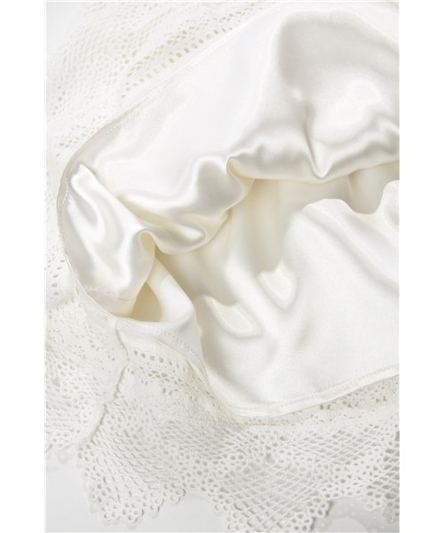 Jewel Changes（ジュエルチェンジズ）の「JCRP ローン レース シャーリング スカート（スカート・レディース・オフホワイト/ナチュラル・フリー）」の9枚目の写真