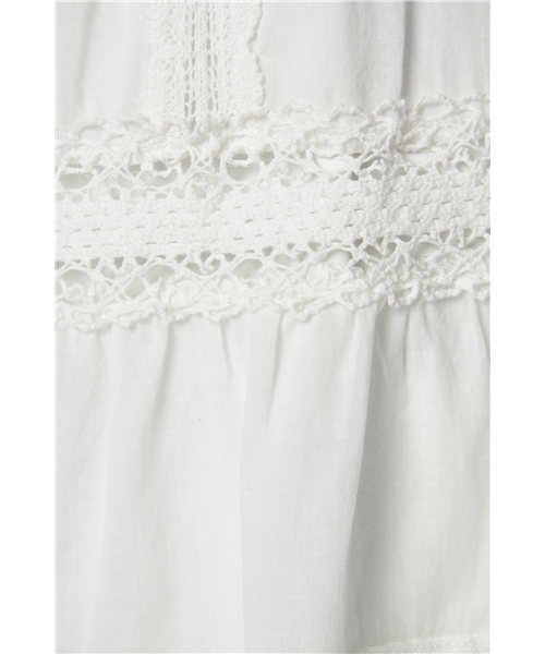 Jewel Changes（ジュエルチェンジズ）の「JCRP ローン レース シャーリング スカート（スカート・レディース・オフホワイト/ナチュラル・フリー）」の10枚目の写真