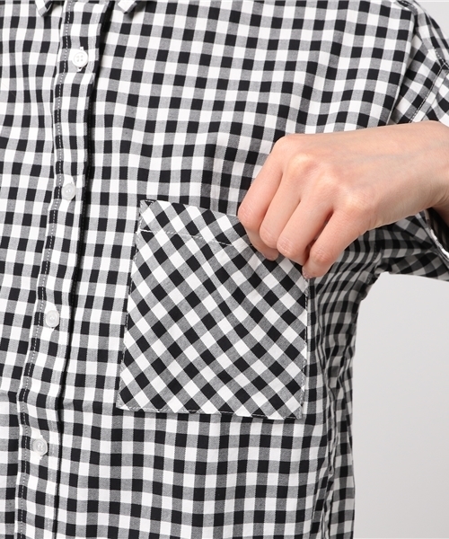 Honeys（ハニーズ）の「ゆるシャツ（シャツ/ブラウス・レディース・ホワイト×ブラック/カーキ/オフホワイト/ホワイト/レッド/ホワイト系その他・L/M）」の13枚目の写真