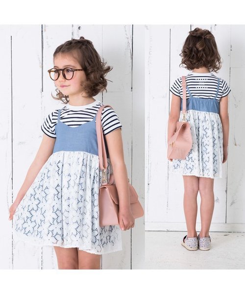 BREEZE（ブリーズ）の「キャミワンピースセット（ワンピース・キッズ・レッド/ブラック/サックスブルー・120/140/130/95/110/90/80/100）」の5枚目の写真