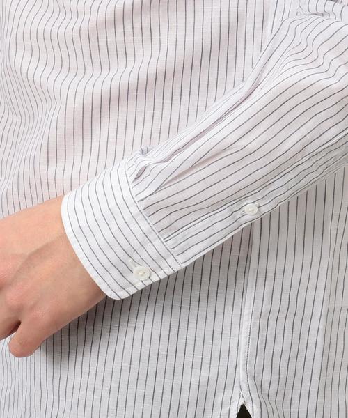 green label relaxing(グリーンレーベルリラクシング)の「SC C/LI BIG/バンドカラー シャツ ◆(シャツ/ブラウス・メンズ・ホワイト/ネイビー/その他・LARGE/MEDIUM/SMALL)」の9枚目の写真