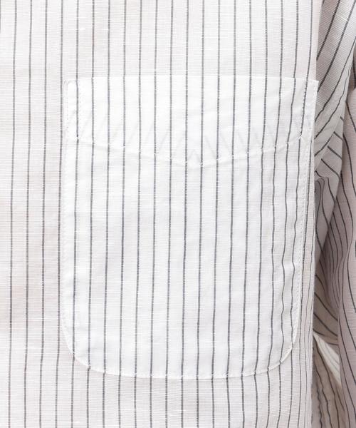 green label relaxing(グリーンレーベルリラクシング)の「SC C/LI BIG/バンドカラー シャツ ◆(シャツ/ブラウス・メンズ・ホワイト/ネイビー/その他・LARGE/MEDIUM/SMALL)」の20枚目の写真