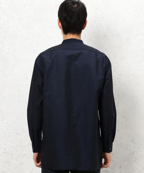 green label relaxing(グリーンレーベルリラクシング)の「SC C/LI BIG/バンドカラー シャツ ◆(シャツ/ブラウス・メンズ・ホワイト/ネイビー/その他・LARGE/MEDIUM/SMALL)」の13枚目の写真