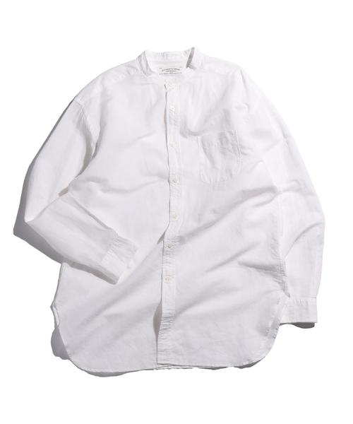 green label relaxing(グリーンレーベルリラクシング)の「SC C/LI BIG/バンドカラー シャツ ◆(シャツ/ブラウス・メンズ・ホワイト/ネイビー/その他・LARGE/MEDIUM/SMALL)」の10枚目の写真