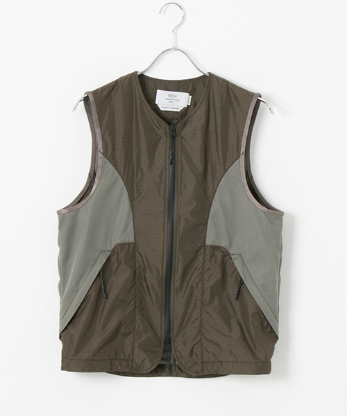 WORK NOT WORK URBAN RESEARCH（ワークノットワークアーバンリサーチ）の「WORK NOT WORK　ドットプリントスポーツテーラーベスト（ベスト・メンズ・ブラック/カーキ・LARGE/MEDIUM）」の12枚目の写真