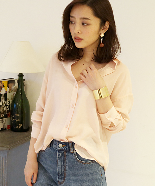 N.（N. Natural Beauty Basic）（エヌエヌナチュラルビューティーベーシック）の「ウォッシャブルビエラブラウス（シャツ/ブラウス・レディース・ホワイト系その他/ピンク/グレー/ネイビー/ホワイト・MEDIUM）」の5枚目の写真