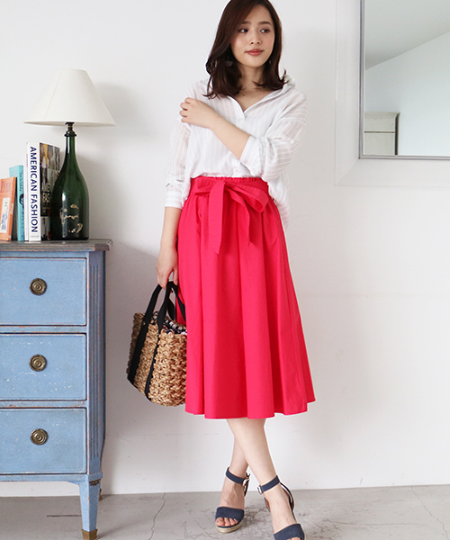 N.（N. Natural Beauty Basic）（エヌエヌナチュラルビューティーベーシック）の「ウォッシャブルビエラブラウス（シャツ/ブラウス・レディース・ホワイト系その他/ピンク/グレー/ネイビー/ホワイト・MEDIUM）」の9枚目の写真