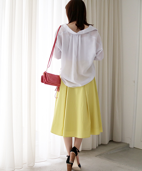 N.（N. Natural Beauty Basic）（エヌエヌナチュラルビューティーベーシック）の「ウォッシャブルビエラブラウス（シャツ/ブラウス・レディース・ホワイト系その他/ピンク/グレー/ネイビー/ホワイト・MEDIUM）」の13枚目の写真