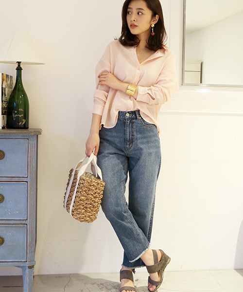 N.（N. Natural Beauty Basic）（エヌエヌナチュラルビューティーベーシック）の「ウォッシャブルビエラブラウス（シャツ/ブラウス・レディース・ホワイト系その他/ピンク/グレー/ネイビー/ホワイト・MEDIUM）」の18枚目の写真