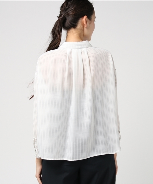 N.（N. Natural Beauty Basic）（エヌエヌナチュラルビューティーベーシック）の「ウォッシャブルビエラブラウス（シャツ/ブラウス・レディース・ホワイト系その他/ピンク/グレー/ネイビー/ホワイト・MEDIUM）」の21枚目の写真