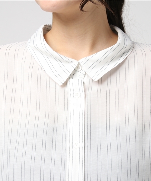 N.（N. Natural Beauty Basic）（エヌエヌナチュラルビューティーベーシック）の「ウォッシャブルビエラブラウス（シャツ/ブラウス・レディース・ホワイト系その他/ピンク/グレー/ネイビー/ホワイト・MEDIUM）」の22枚目の写真