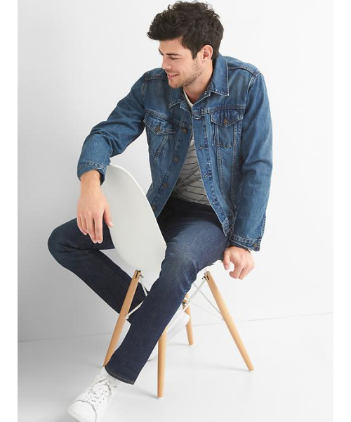 GAP(ギャップ)の「Gap 1969 Icon Denim Jacket (medium indigo Wash)(デニムジャケット・メンズ・ブルー・XL/L/S)」の5枚目の写真