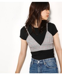 SLY | WIDE RIB CUT TOPS(Tシャツ/カットソー)