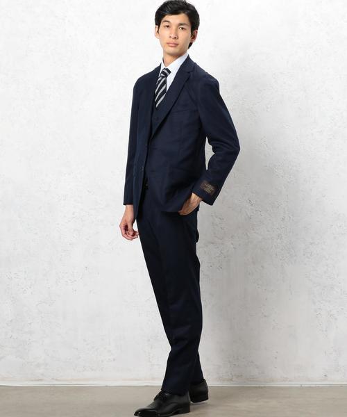 green label relaxing（グリーンレーベルリラクシング）の「[ヴィターレ バルベリス カノニコ] CANONICO  SOLID RG スリム NP パンツ ◆（スーツパンツ・メンズ・ブラック/グレー/ダークブラウン/ネイビー・80ｃｍ/76ｃｍ/84ｃｍ/88ｃｍ/72cm/92cm）」の14枚目の写真