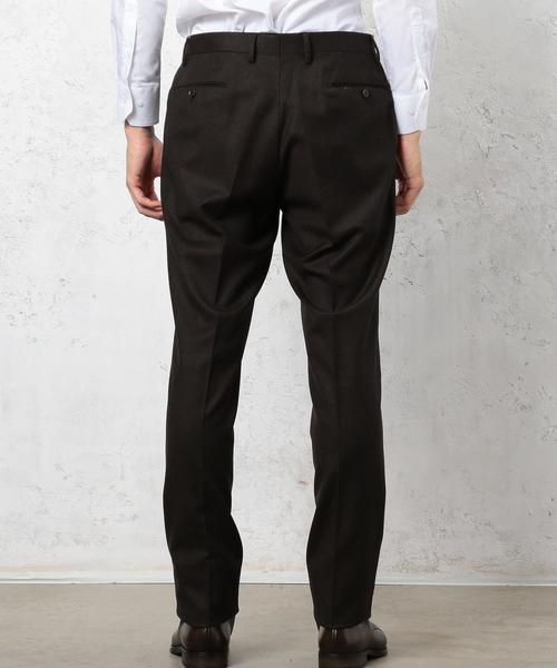 green label relaxing（グリーンレーベルリラクシング）の「[ヴィターレ バルベリス カノニコ] CANONICO  SOLID RG スリム NP パンツ ◆（スーツパンツ・メンズ・ブラック/グレー/ダークブラウン/ネイビー・80ｃｍ/76ｃｍ/84ｃｍ/88ｃｍ/72cm/92cm）」の9枚目の写真