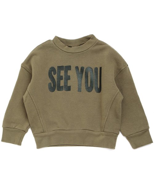 apres les cours（アプレレクール）の「切替えロゴトレーナー（スウェット・キッズ・キャメル/ブラック/カーキ・100/120/90/110/130/140/80）」の19枚目の写真