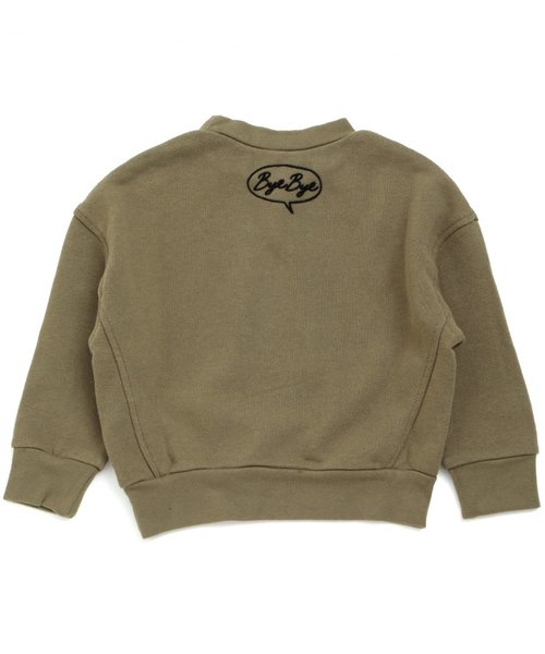 apres les cours（アプレレクール）の「切替えロゴトレーナー（スウェット・キッズ・キャメル/ブラック/カーキ・100/120/90/110/130/140/80）」の8枚目の写真